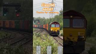 EWS livery class 66 freight train fully loaded with tones #trainspotting #trains #britishtrains