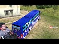 volvo b8r national travels bus driving with steering euro truck simulator 2 telugu