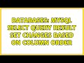 Databases: MySQL select query result set changes based on column order