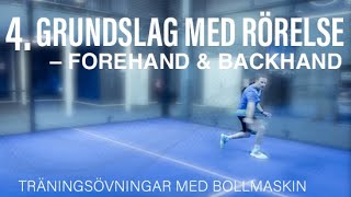 GRUNDSLAG MED RÖRELSE, forehand \u0026 backhand. Träningsövning 4