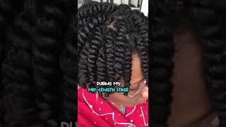 How to grow your hair to mid length #shorts #naturalhair #hairgrowth #hairgrowthtips #midlength