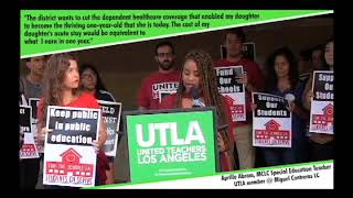 UTLA Member \u0026 Special Ed Teacher Aprille Abram on Healthcare