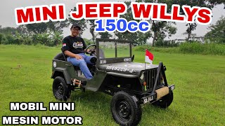 TEST DRIVE MINI WILLYS // MINI JEEP // JALAN JALAN DI KAMPUNG