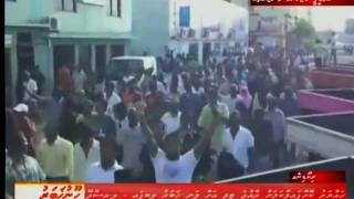 Protest against brutal military coup in Maldives on 08th Feb 2012