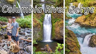 Waterfalls - Columbia River Gorge Oregon - Multnomah, Horsetail, Spirit & Panther Creek Falls-Day 1