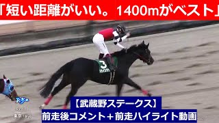 推奨馬⑤頭！【武蔵野ステークス　2024】前走後騎手コメント＋過去レースハイライト