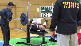 第15回岐阜県パワーリフティング選手権大会　A GROUP BENCHPRESS