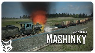 TRAIN CRASH! Mashinky Hard Mode + Low Density + Huge Map | Let's Play Mashinky Early Access Gameplay