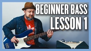 Beginner Bass Lesson 1 - Your Very First Bass Lesson