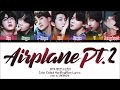 Bts (방탄소년단) - Airplane Pt.2 (color Coded Lyrics Eng/rom/han)