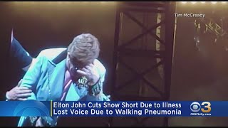 Emotional Elton John Cuts Show Short In New Zealand Due To Walking Pneumonia