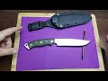 Landi survival bushcraft knife modifications review