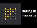 Star Rating in React JS | Machine Coding| React Interview