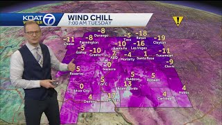 Dangerous cold wind chills expected across New Mexico