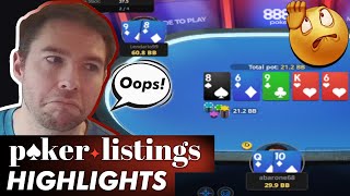 Abarone68's bluff goes wrong on a 109 FT! Online Poker Highlights