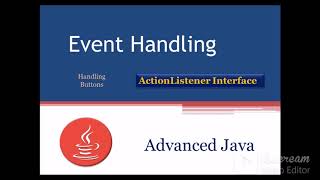 Handling button events in Frame in java