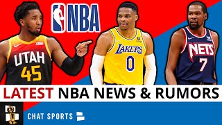 NBA Rumors:  Russell Westbrook Trade? NBA Trade Rumors On Kevin Durant & Donovan Mitchell + NBA FA's