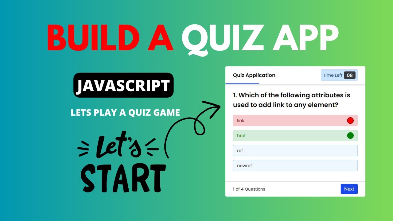 Create A Quiz App Using HTML CSS JavaScript | Quiz App JavaScript - YouTube