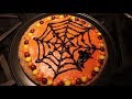 Baking a Reese's Halloween Pumpkin Face Cookie Pizza (10-16-17)