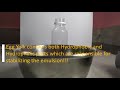 how to prepare a water in oil emulsion at home