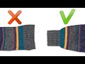 How to fix a stretched elastic band of a sweater - 2 sewing trick!