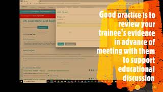 RCPCH ePortfolio - How to mark trainee curriculum goals
