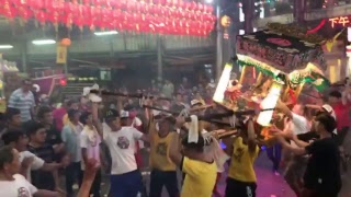 屏東鹽埔～新圍慈天宮～恭迎戊戌正科代天巡狩王駕平安祭典～01 新圍五德殿 家將 、王爺操寶 包整臉 2018/05/01