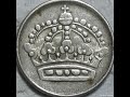 10 ORE 1958 Sweden Coin value and price rare.