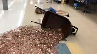Falling With 30,000 Pennies