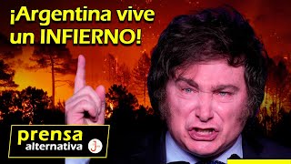 Voraz incendio dejó expuesto a Milei!