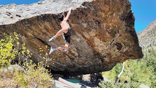 Mammoth Lakes Bouldering: Pirapar's Opportunity (V10)