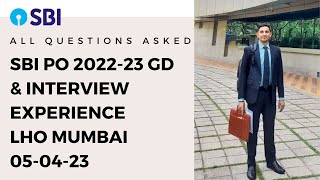 My SBI PO 2022-23 Interview Experience at SBI LHO BKC, Mumbai | Panel II | 05-04-2023