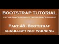Bootstrap scrollspy not working