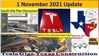 Tesla Gigafactory Texas 1 November 2021 Cyber Truck & Model Y Factory Construction Update (08:00AM)