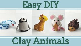 Easy Clay Animals for Beginners #3 | 5 in 1 Polymer Clay Tutorial