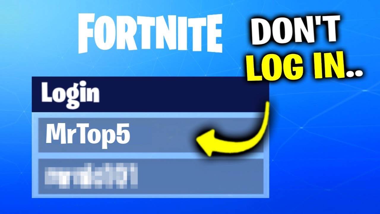 Fortnite Epic Login