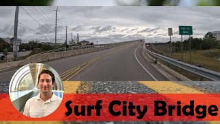 Surf City Bridge on Topsail Island, North Carolina