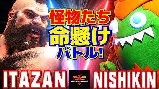 スト6✨板橋 [ザンギエフ] Vs ニシキン [ブランカ] 怪物たちの命懸けバトル！  | Itazan [Zangief] Vs Nishikin [Blanka]✨SF6