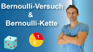 Bernoulli-Experiment & Bernoulli-Kette, Binomialverteilung Einführung, mit Aufgaben und Lösung