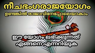 നീചഭംഗരാജയോഗം ഉള്ള വ്യക്തികൾ അത് തിരിച്ചറിഞ്ഞാൽ രാജാവിനെപ്പോലെ ജീവിക്കാം