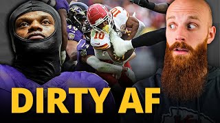Ravens played a DIRTY game and STILL lost the AFCCG! Andy Reid speaks on Toney, Pat's dad bod & more
