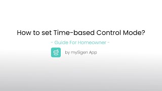 How to set Time based Control Mode