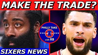TRADE James Harden For Zach LaVine? | Why This Makes PERFECT Sense For Sixers & Bulls!