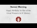 Banner Morning: Happy Birthday to One of the Great Winners in IU History