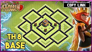 ONLY 1 STAR! BASE TH8 | TH 8 DEFENSE BASE 2024 | TH8 BASE LINK | TH8 COC BASE | CLASH OF CLANS