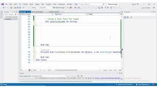 Visual Basic tutorial | User Input