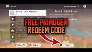 Free Primogems Redeem Code Genshin impact | 100%Working