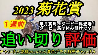 【1週前追い切り評価】2023菊花賞！皐月賞馬\u0026ダービー馬登場！タスティエーラは休み明けで挑む！