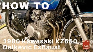 How To - KZ650 Delkevic Exhaust