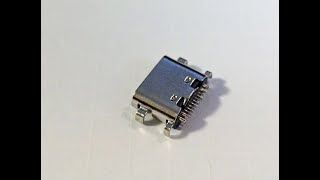 USB 2.0 Type-C ソケットx4 はんだ実装（編集なし）